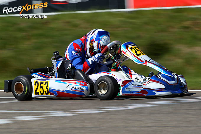 Kay van Berlo flat out
